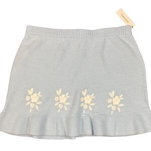 Francesca's Women's Sweater Blue Skirt